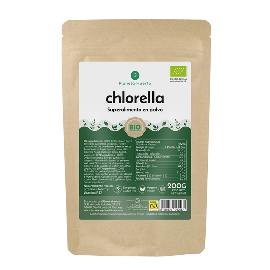 Pó de algas Chlorella ECO Planeta Huerto 200 g
