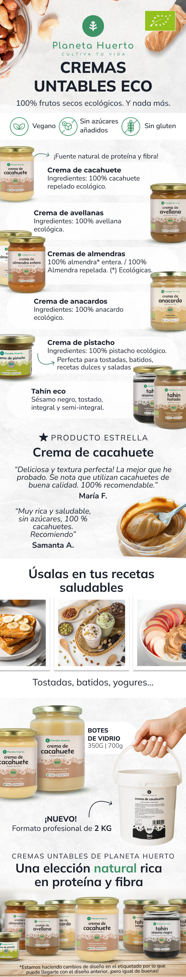 Manteiga de Amendoim Biológica Planeta Huerto 350g