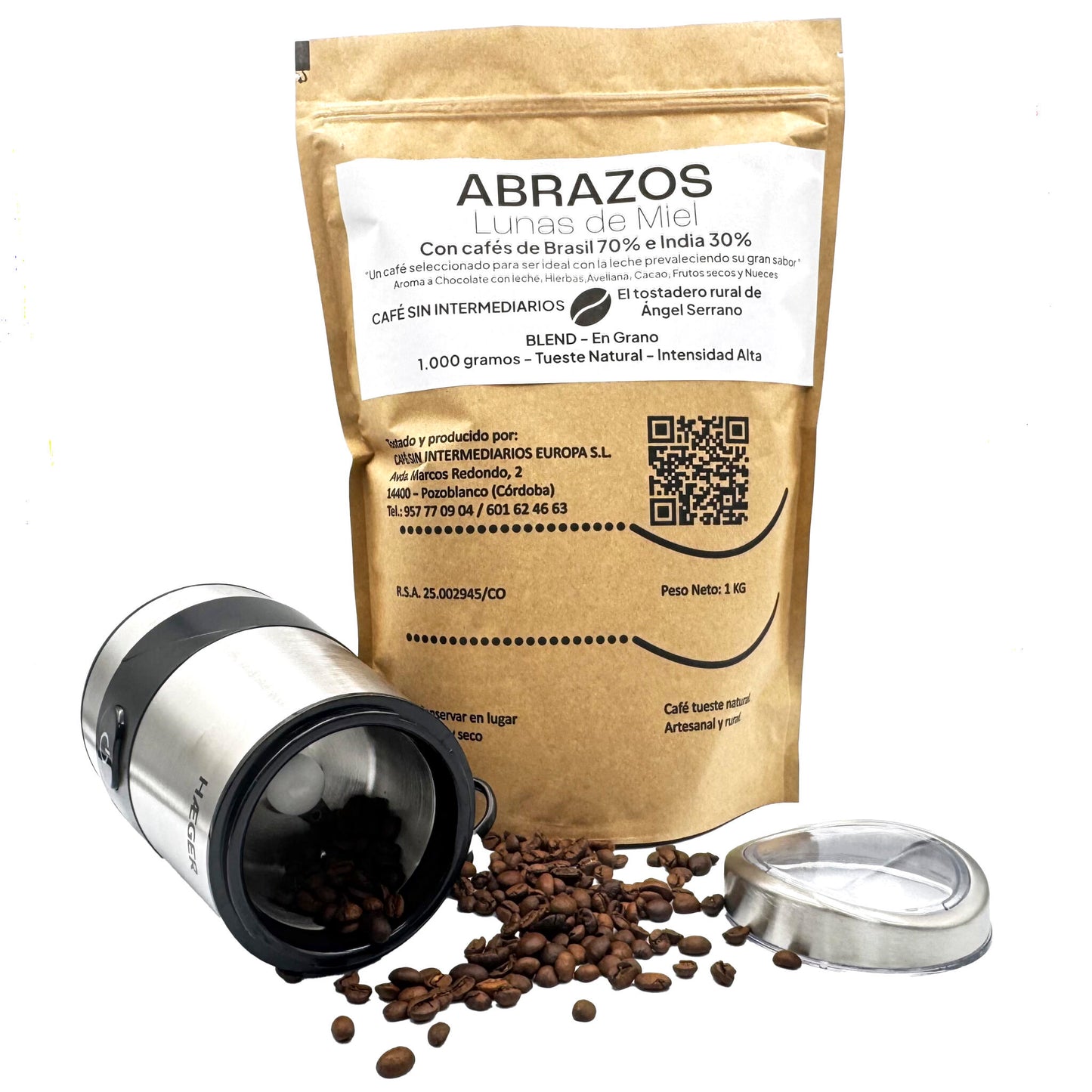 Cafe Sin Intermediarios | Abrazos 1kg | Para Superautomática|ideal Café Con Leche|tostado Semanal Y Envasado Al Envío_0