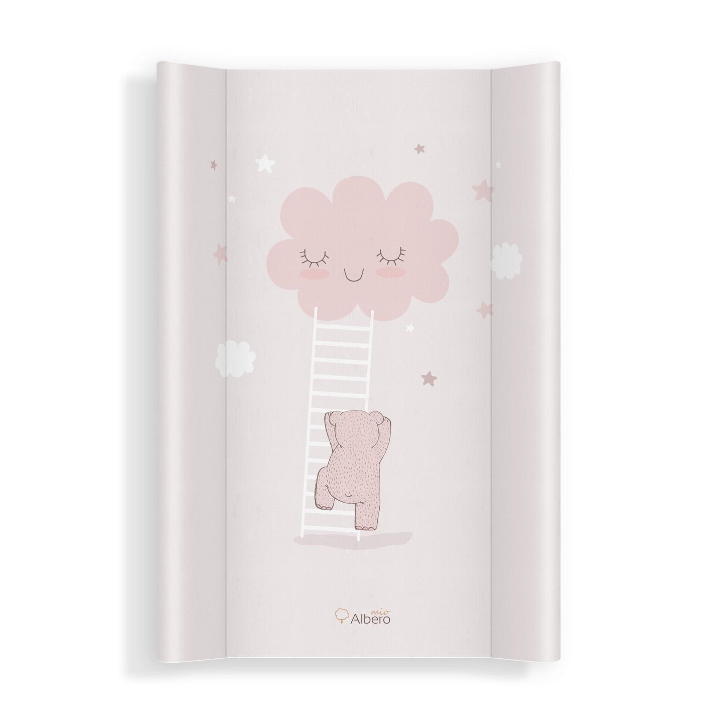 Cambiador Base Rígida Para Cuna 70x47 Nubes Rosa_0