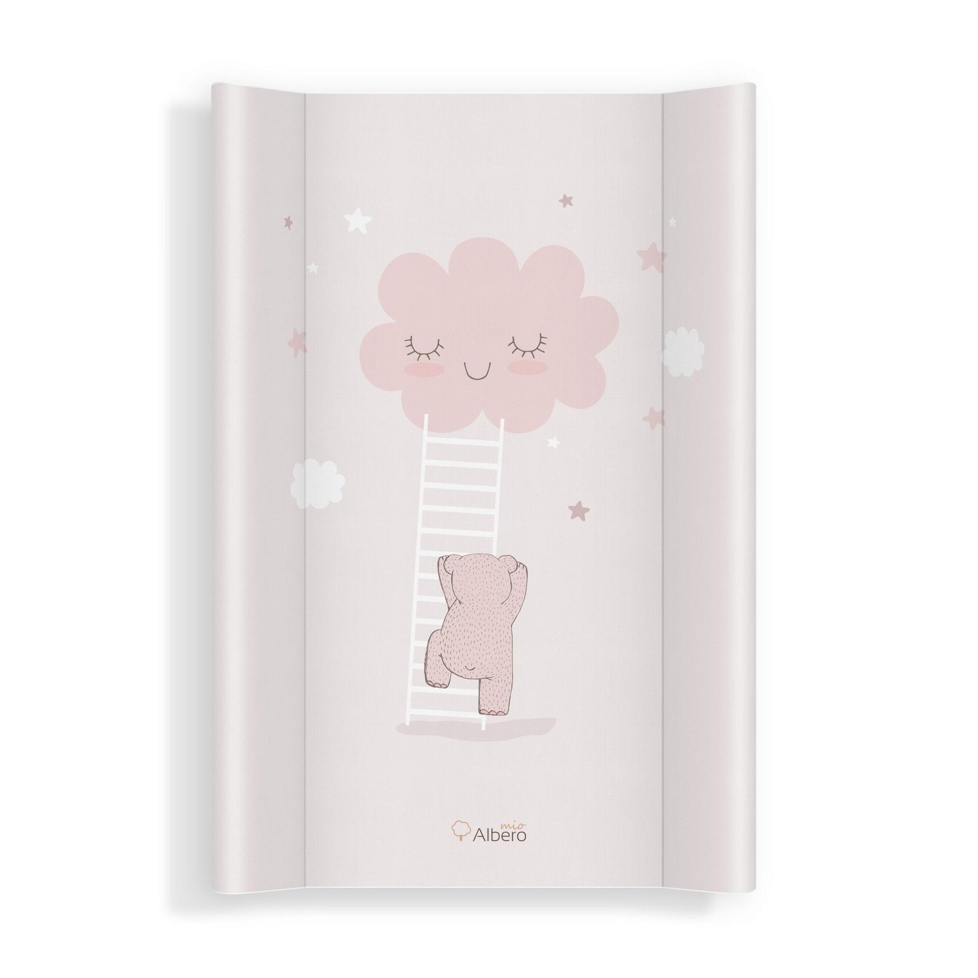 Cambiador Base Rígida Para Cuna 70x47 Nubes Rosa_0
