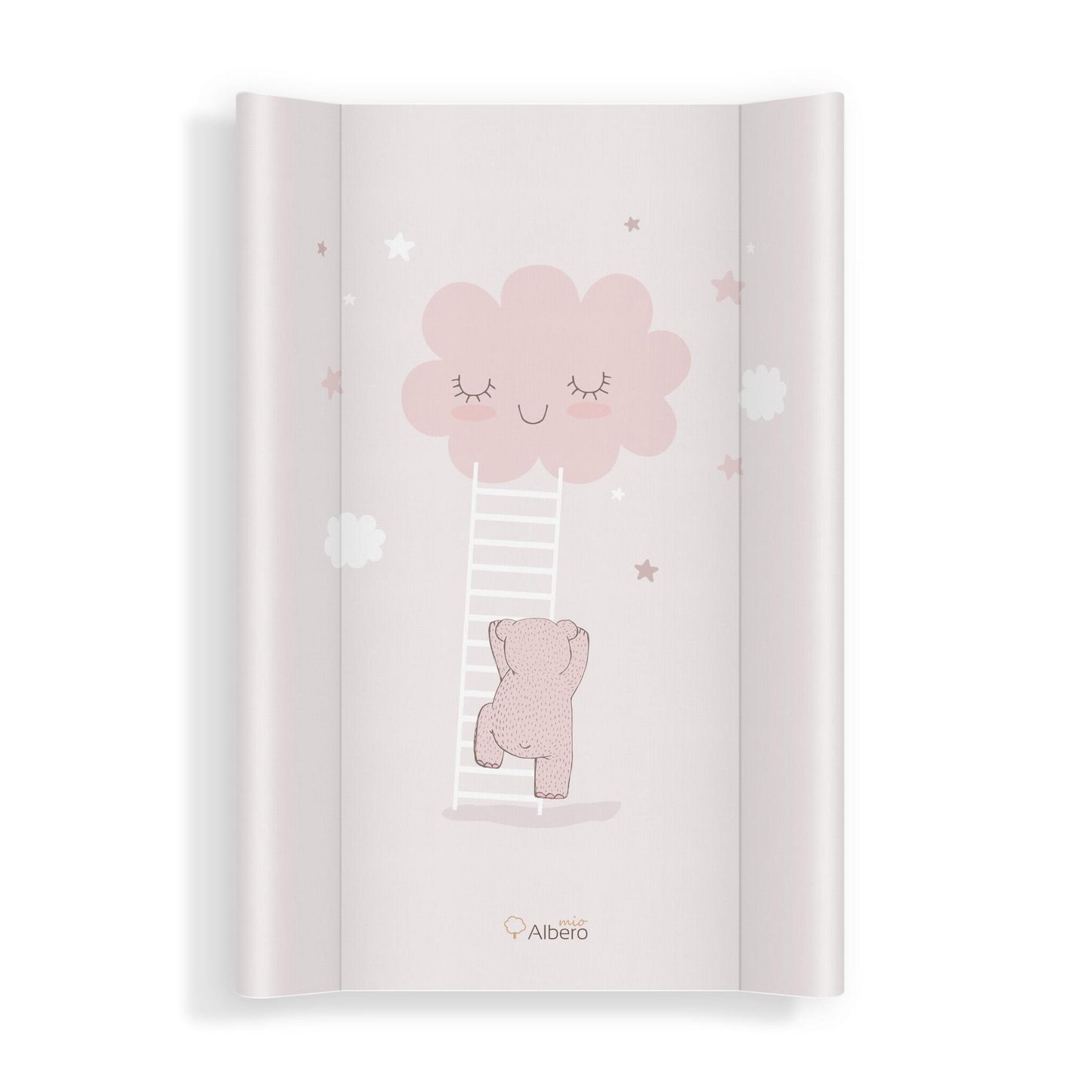 Cambiador Base Rígida Para Cuna 70x47 Nubes Rosa_0