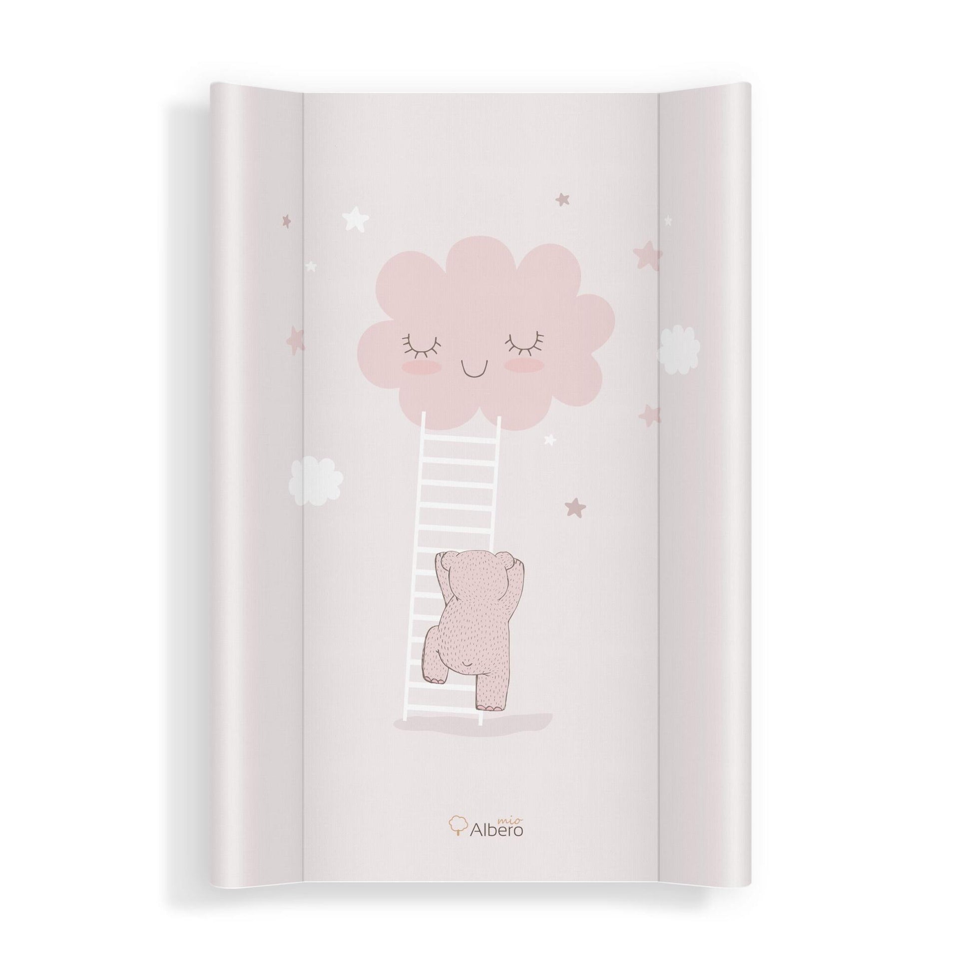 Cambiador Base Rígida Para Cuna 70x47 Nubes Rosa_0