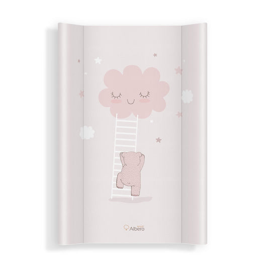 Cambiador Base Rígida Para Cuna 70x47 Nubes Rosa_0