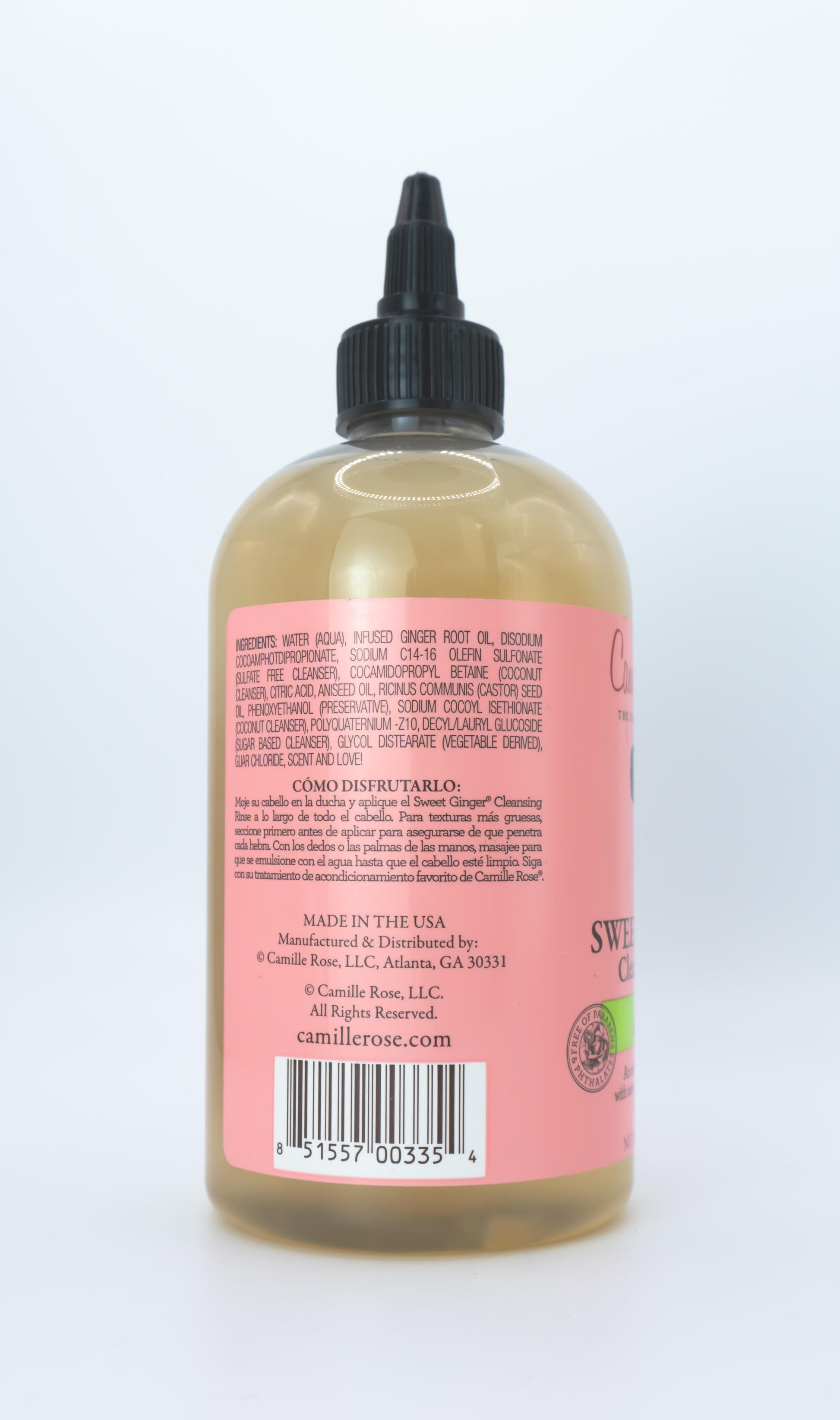 Camille Rose Signature Sweet Ginger Cleansing Rinse 355ml_4