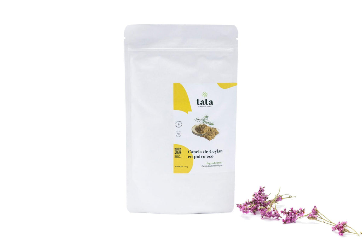 Canela de Ceylán en polvo ecológica, canela dulce para repostería y bebidas 100 g_0