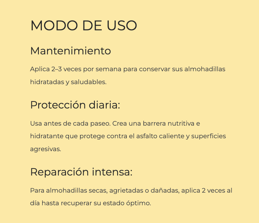 Crema para almohadillas de perros Masco Beauty 75 ml