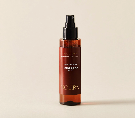 Bruma corporal y textil Royal Amber Roura Icons 100 ml – sándalo, ámbar, oud y vetiver