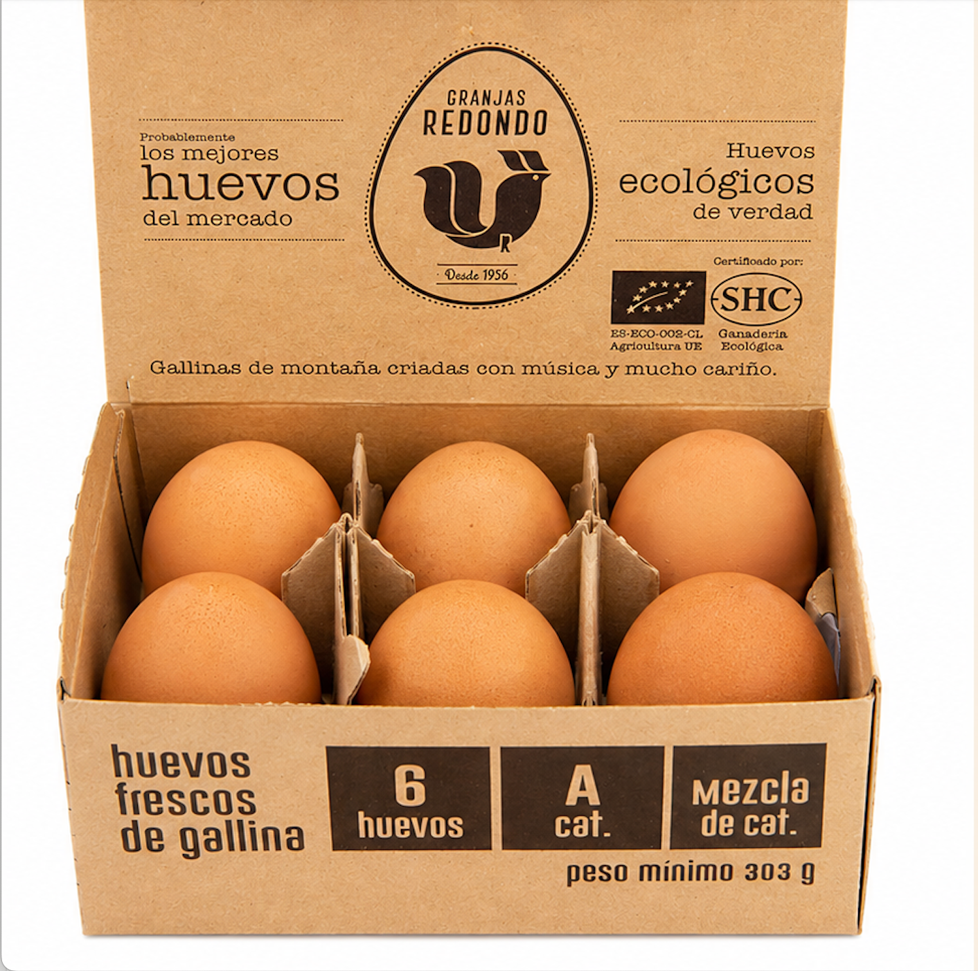 6x Huevos Frescos Ecológicos