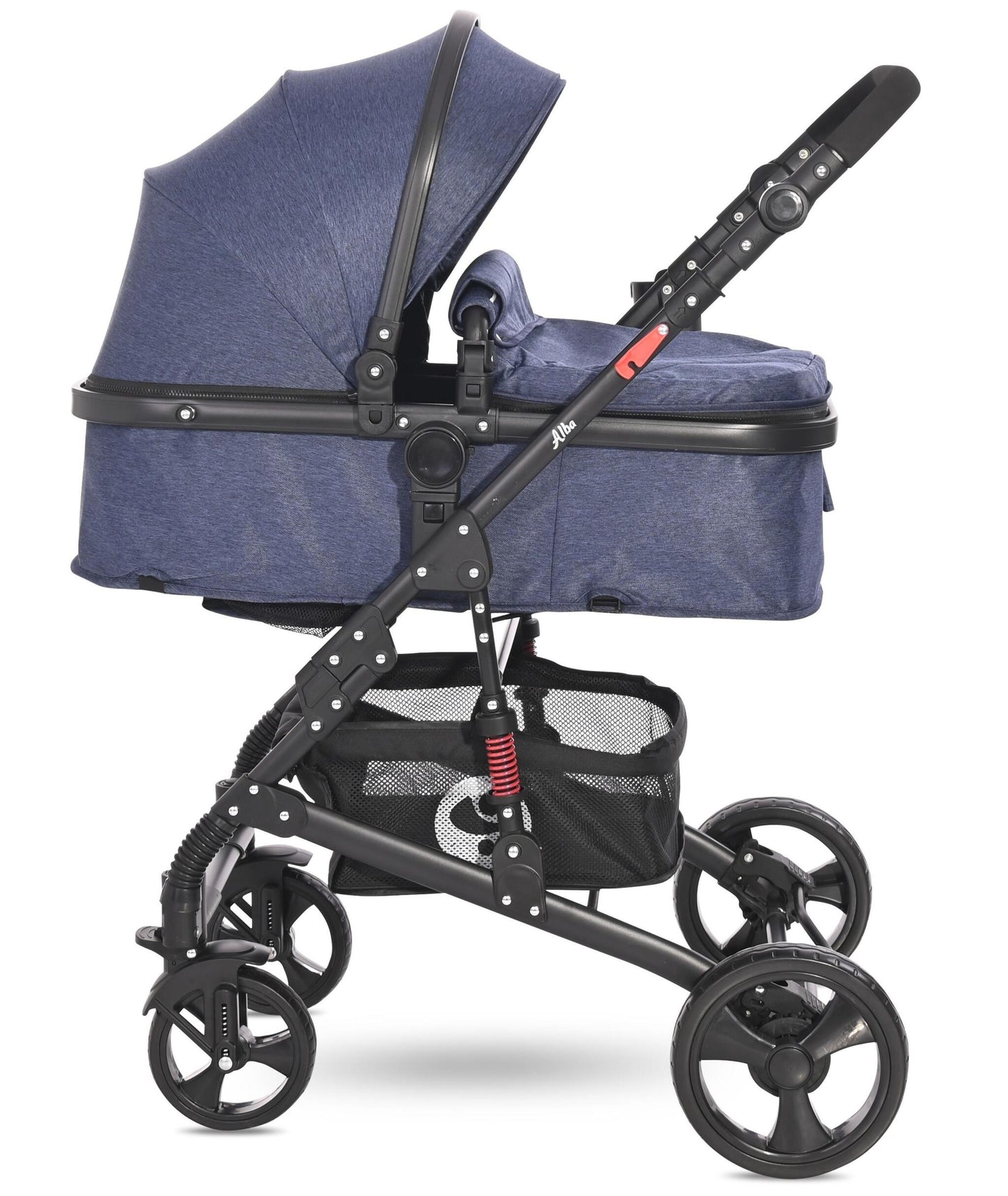 Carrito De Bebé Trío Convertible Alba Classic Blue_1