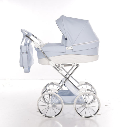 Carro De Muñecas Lulla Maxi Classic Azul_0