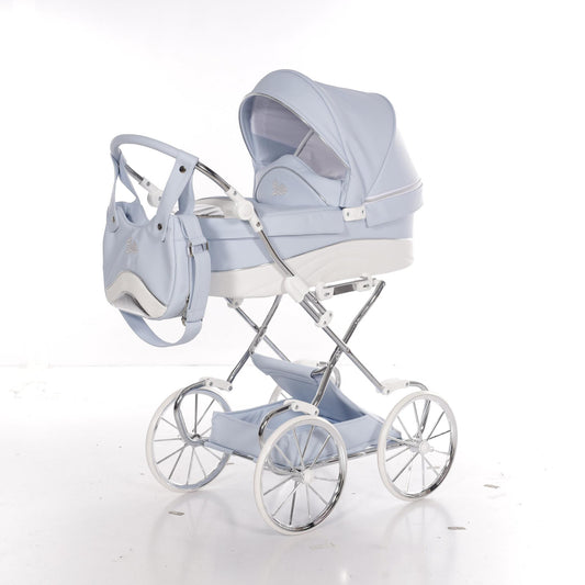 Carro De Muñecas Lulla Maxi Classic Azul_0