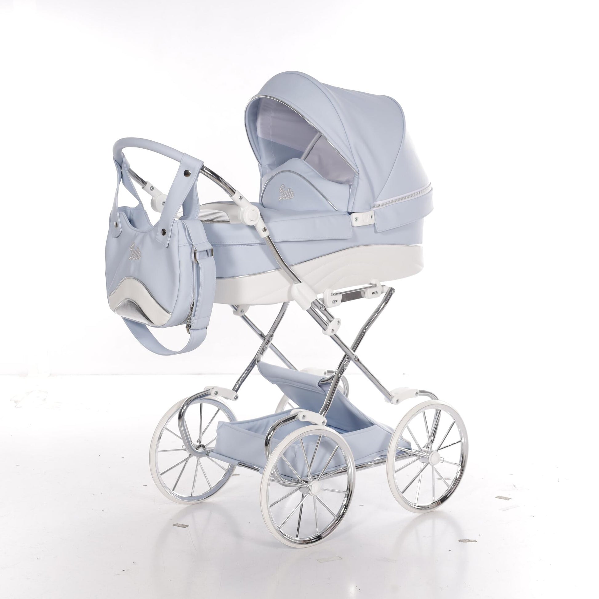 Carro De Muñecas Lulla Maxi Classic Azul_3