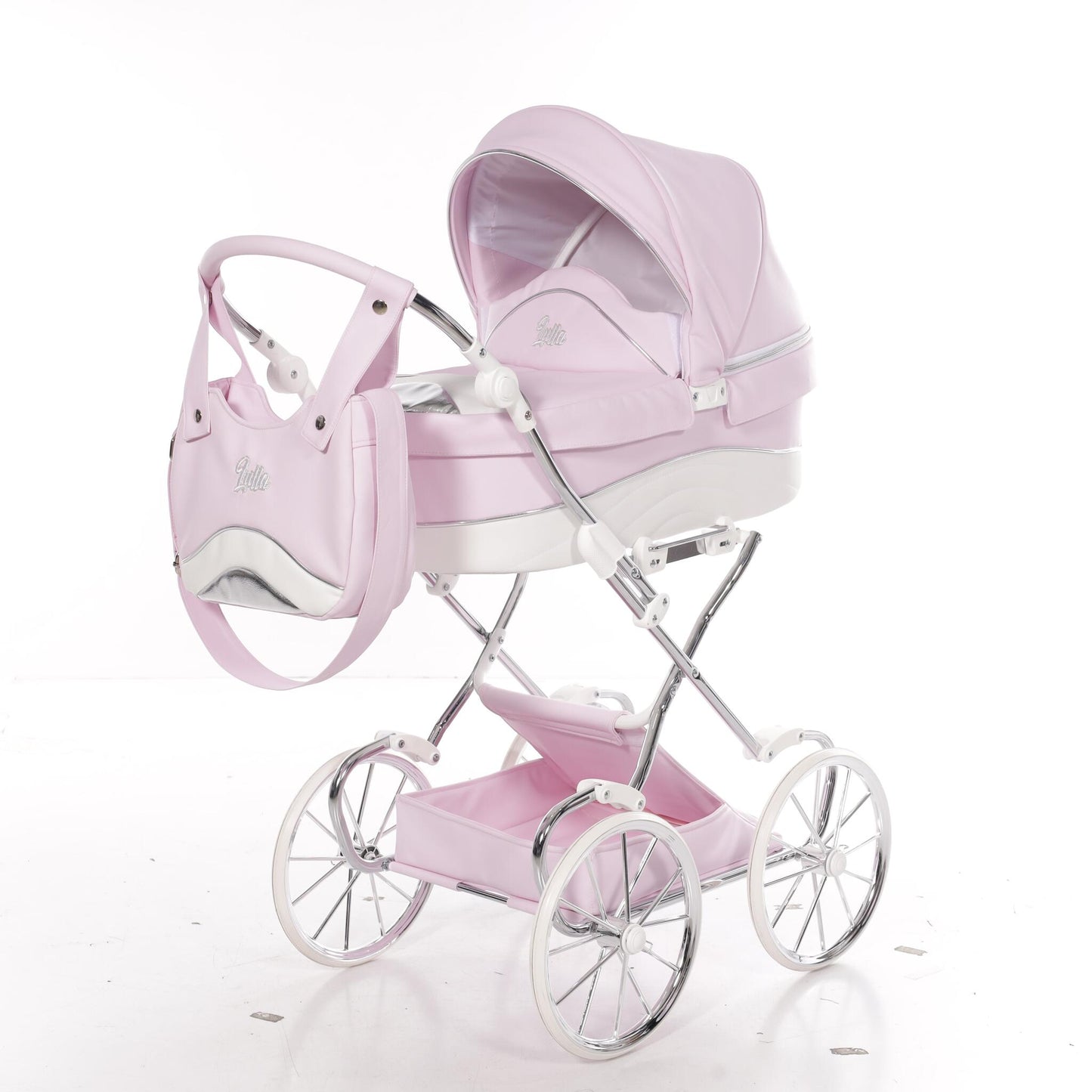 Carro De Muñecas Lulla Maxi Classic Rosa_4