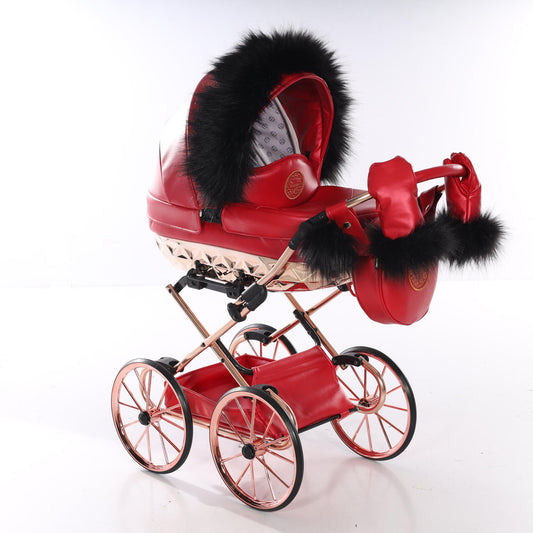 Carro De Muñecas Rudolph Classic Rojo Junama_0