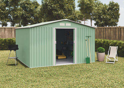 Caseta De Metal Wasabi Light Green Xl 10.2 M2 - Garantia 10 Años - 324 X 322 X 205cm. Cobertizo De Jardín_3