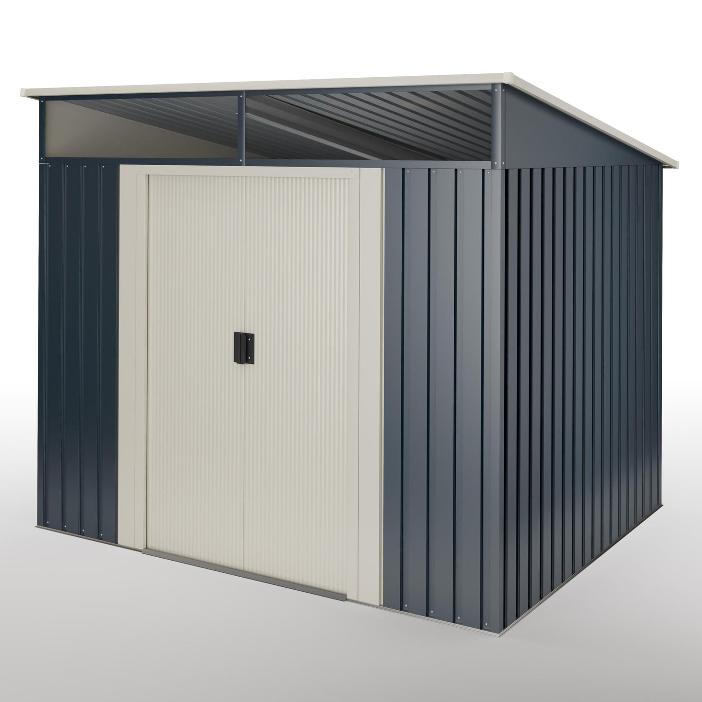 Caseta Metal Wasabi Stark 5,6m2 - 10 Años De Garantía - 236x238x203cm. Cobertizo Jardin_0