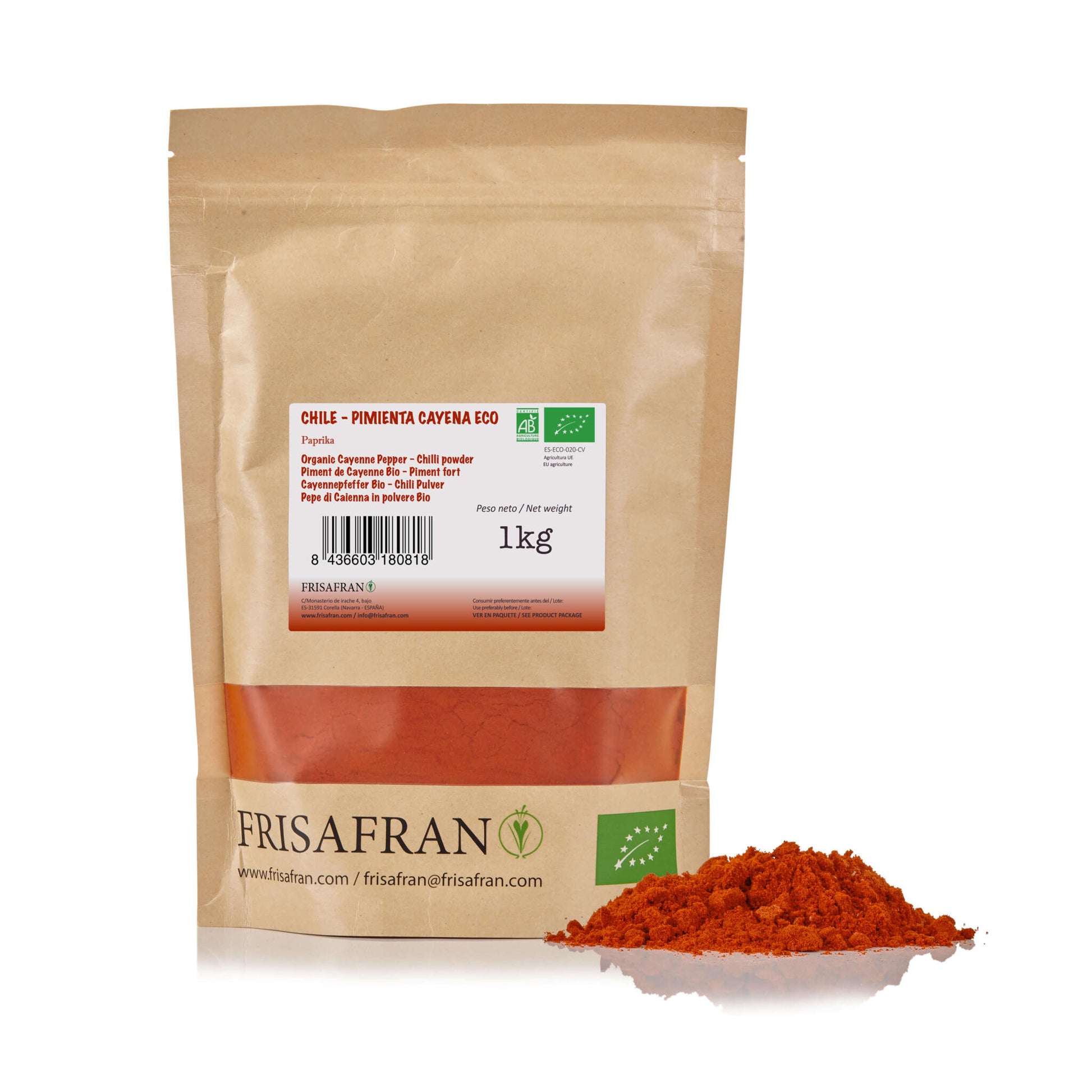 Cayena En Polvo Ecológica - Calidad Y Sabor | Frisafran 200 G_2