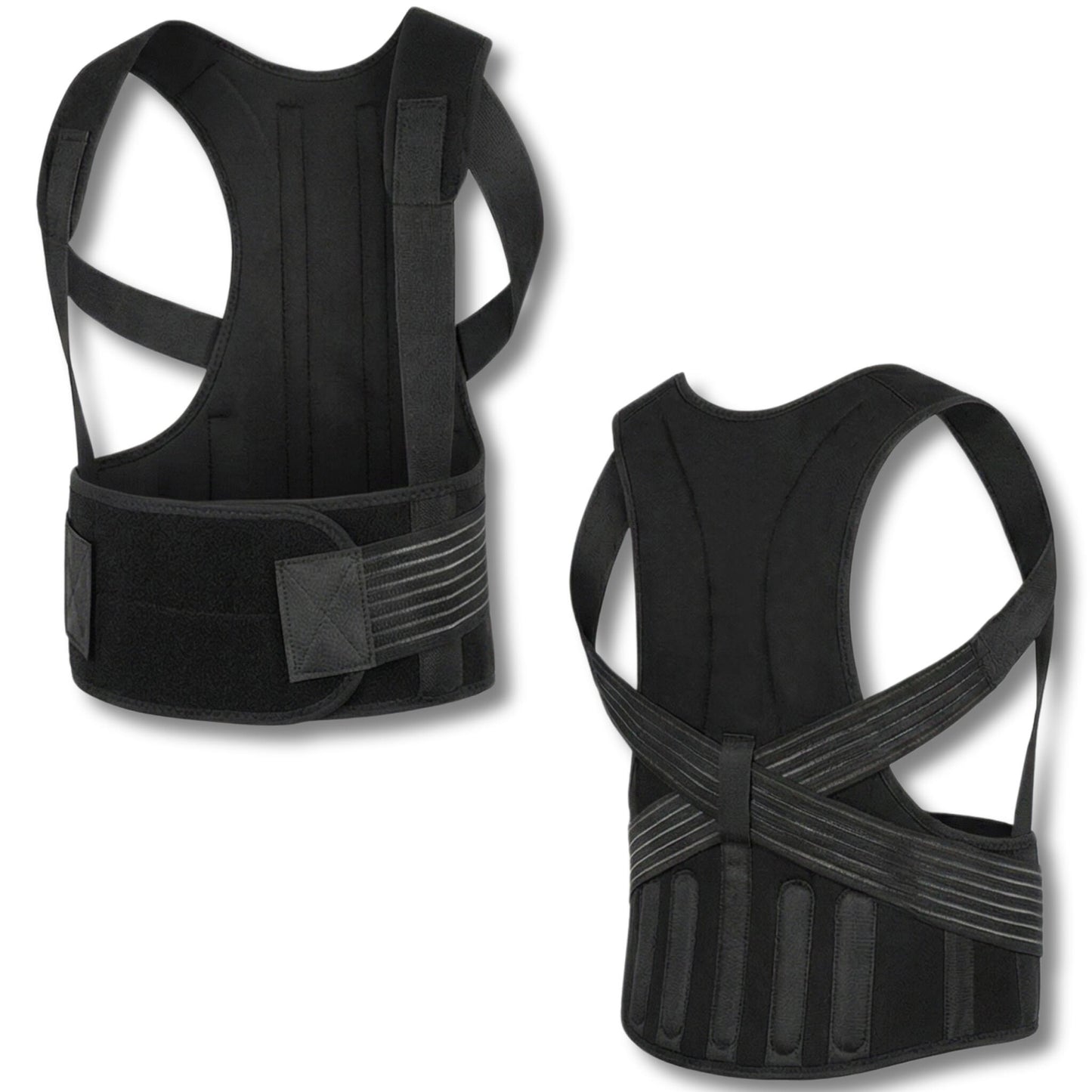 Chaleco De Soporte Dorsal Con Calor, Faja Lumbar – 111 Imanes Y Turmalina, Soporte_0