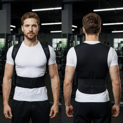 Chaleco De Soporte Dorsal Con Calor, Faja Lumbar – 111 Imanes Y Turmalina, Soporte_3