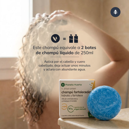Champô Sólido Fortalecedor Planeta Huerto com Aminoácidos 85 g