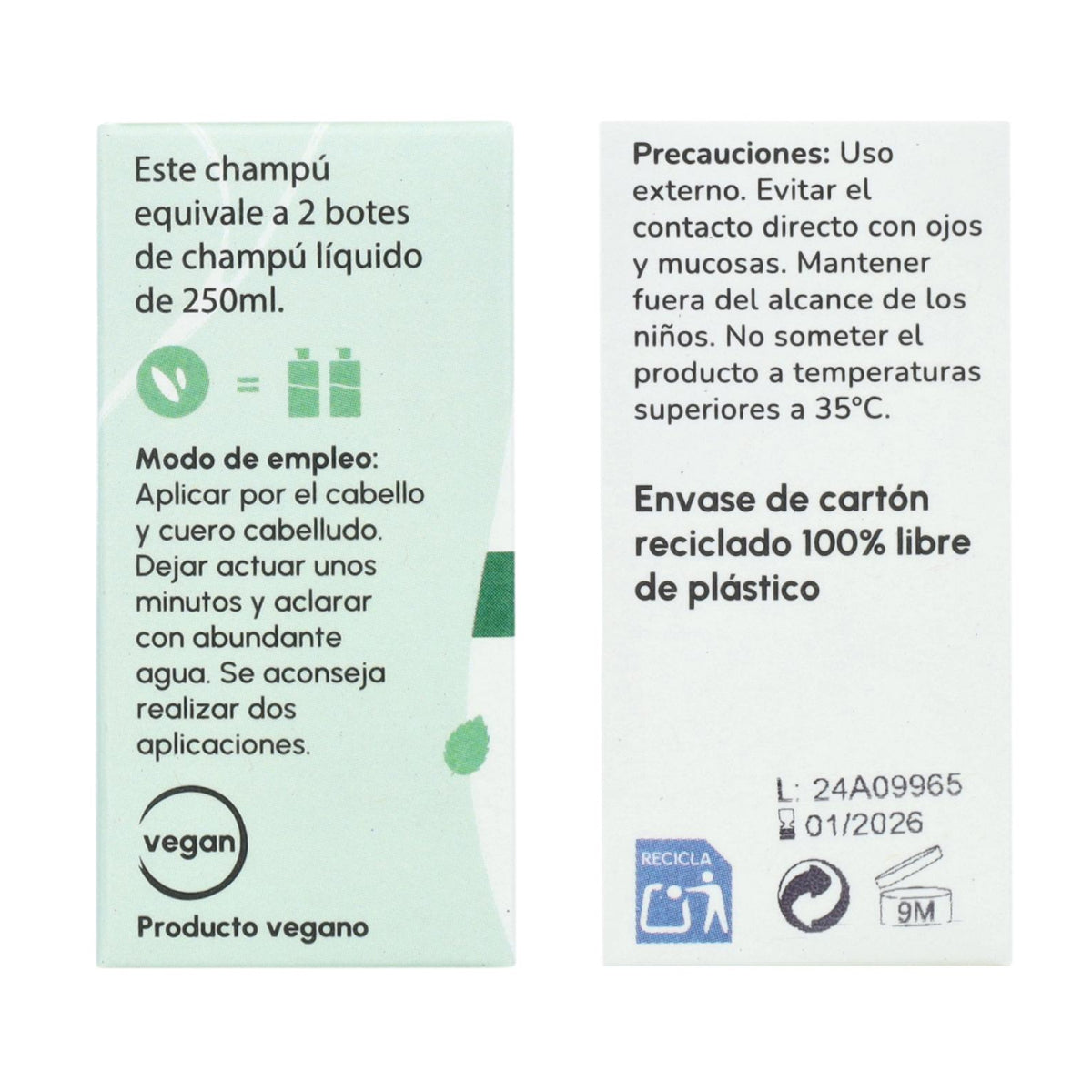 Planeta Huerto Champô Sólido Anti-Oleosidade Menta 85 gr