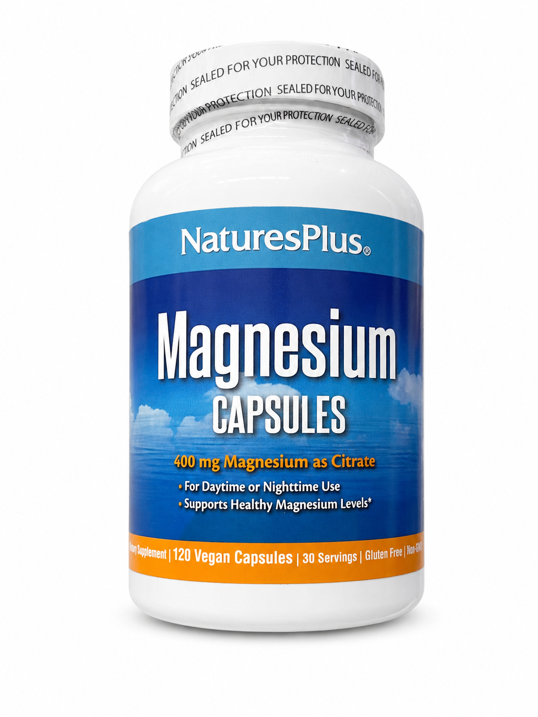 Magnesio 400 mg Nature's Plus 120 cápsulas