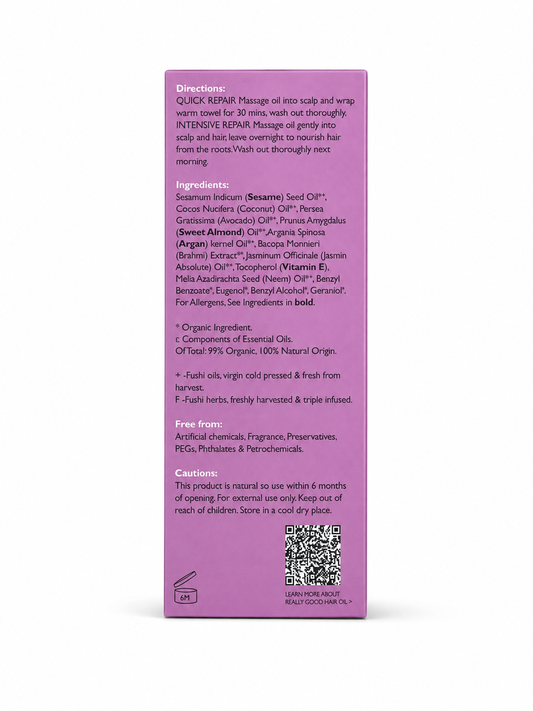 Aceite trataminto Capilar Really Good Fushi 100ml