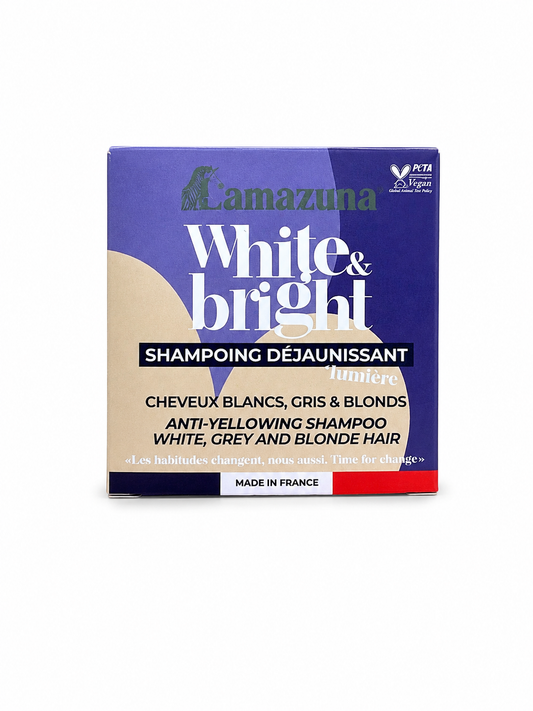 Champú sólido cabellos blancos con Índigo en polvo Lamazuna 1 ud