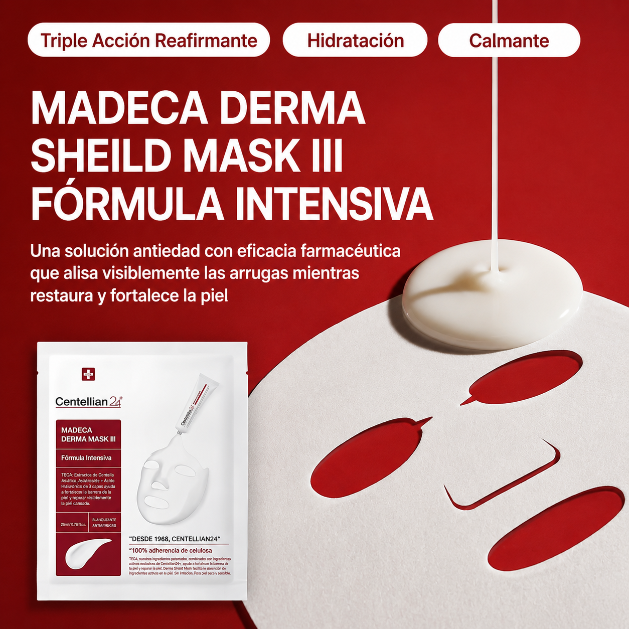 Mascarilla dérmica Madeca Centellian24 (10 ud x 25 ml)