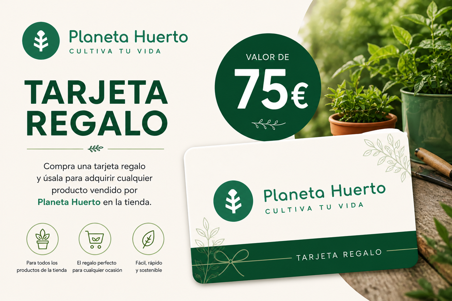 Tarjeta regalo Planeta Huerto