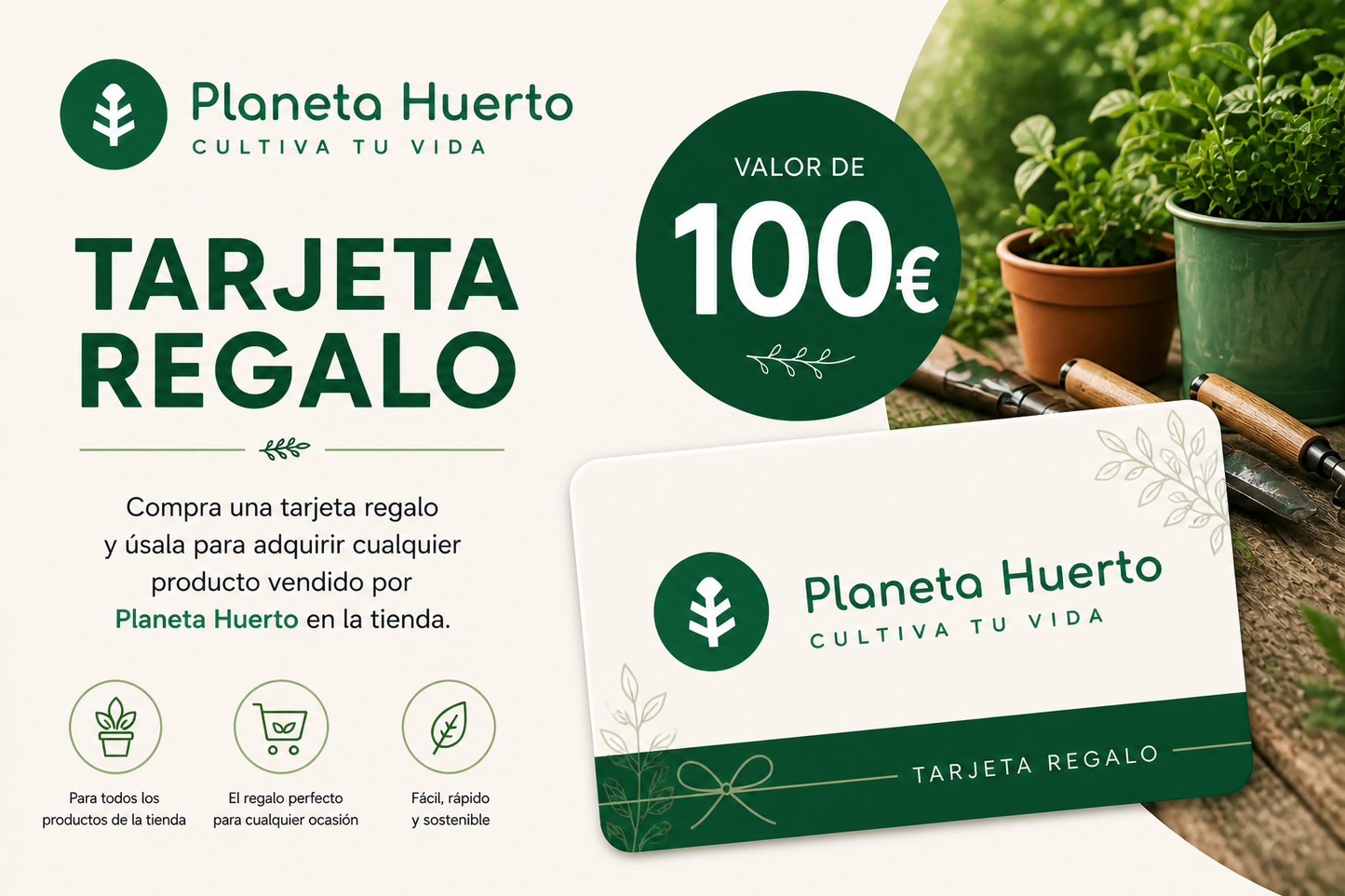 Tarjeta regalo Planeta Huerto