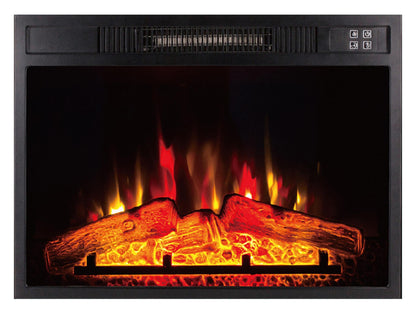 Chimenea Eléctrica 2000w Cristal Templado Negro Con Mando A Distancia Y Llama Ajustable Che-620 Purline_1