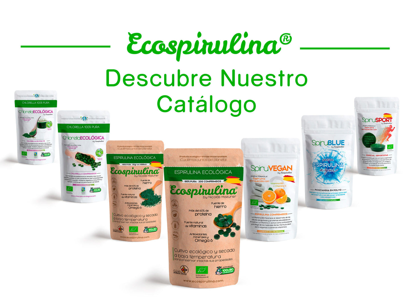 Chlorella Ecológica De Pared Celular Rota Ecospirulina 200 Comprimidos_5