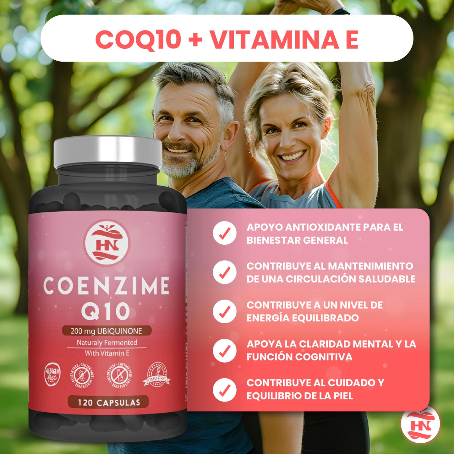 Coenzima Q10 200mg - 120 Caps - Mejora La Energía, Salud Cardiovascular Y Aumenta La Función Muscular_3