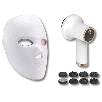 Cofre Belleza Y Silueta – Mascarilla Led Facial Profesional Y Masajeador Anticelulítico Reafirmante_0