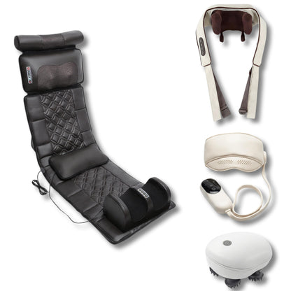Cofre De Masaje Premium – Colchoneta De Masaje, Shiatsu, Máscara Ocular Y Masajeador_0