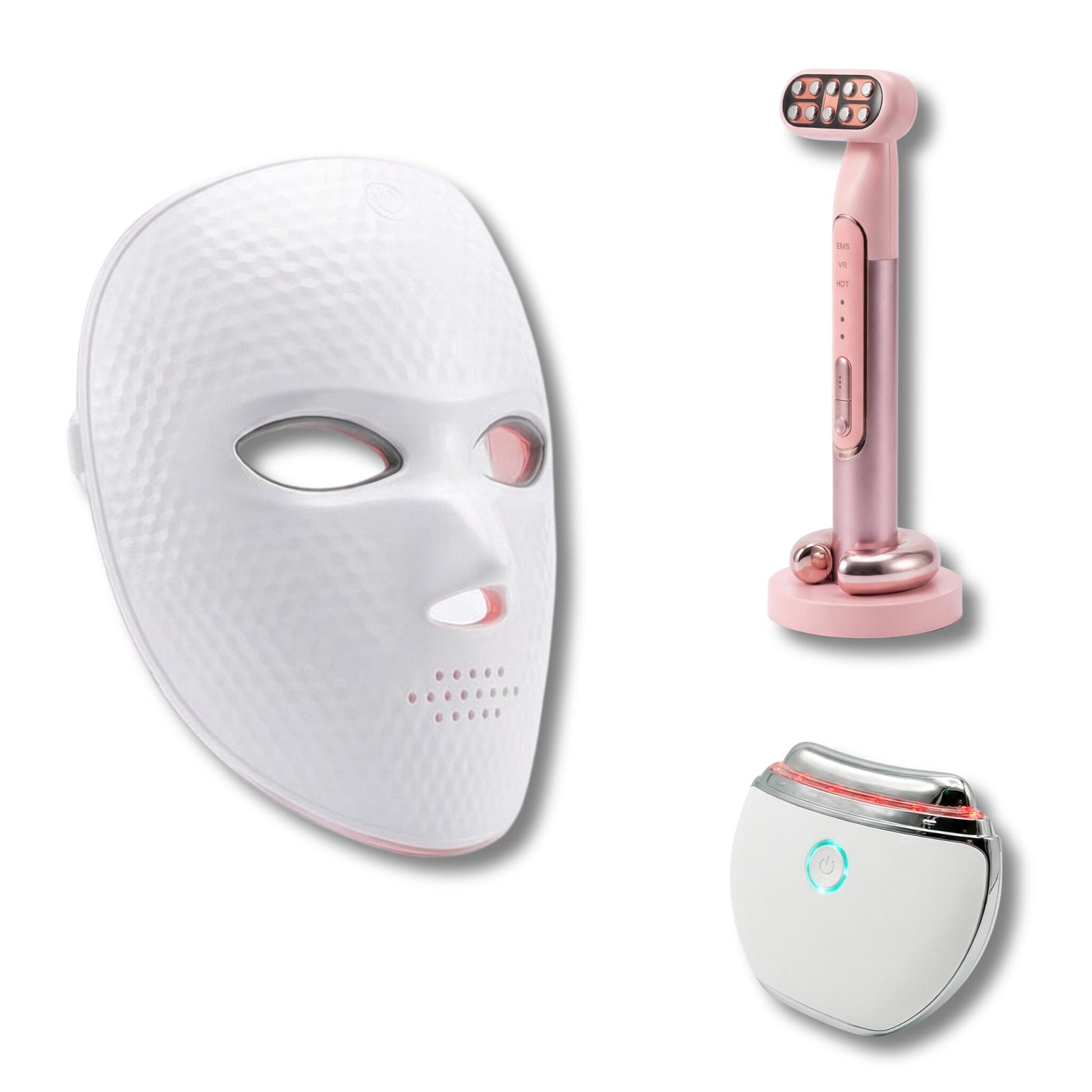Cofre Instituto Antiedad Completo – Mascarilla Led Facial + Dispositivo Rf Ems +masajeador_0