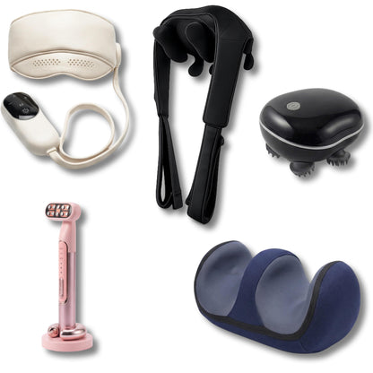 Cofre Relajación–tratamiento Facial Rf Ems Led, Máscara Ocular, Shiatsu, Cojín De Masaje_0