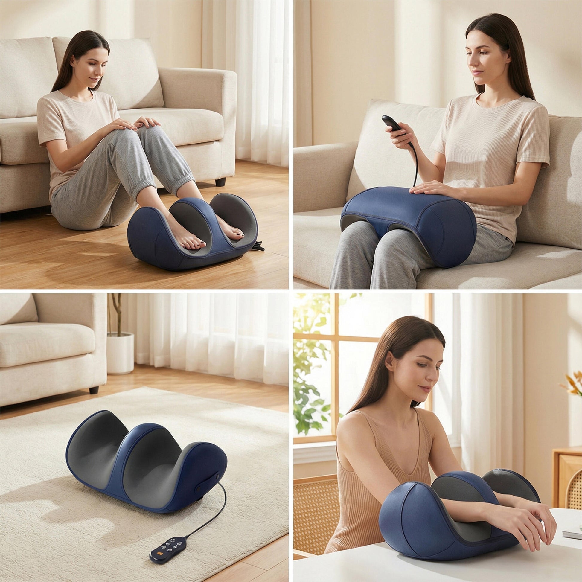 Cojín De Masaje 3d Con Calor – Masajeador Y Relajación Dirigida Para Muslos, Caderas_4