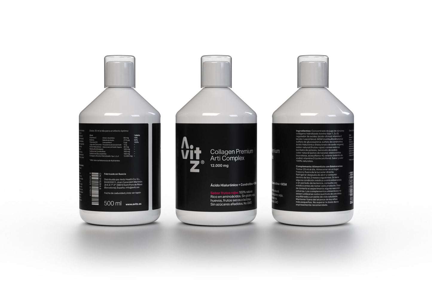 Colágeno líquido para articulaciones Avitz 12.000 mg Líquido 500 ml con Ácido Hialurónico, MSM y Condroitina_2