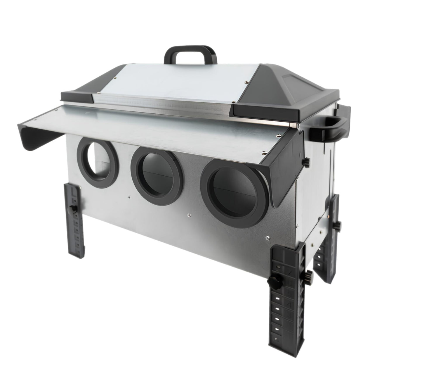 Comedero Para Gallinas Robust® | Tolva Antidesperdicio De Acero Galvanizado Para Exterior | Altura Regulable (18kg)_0
