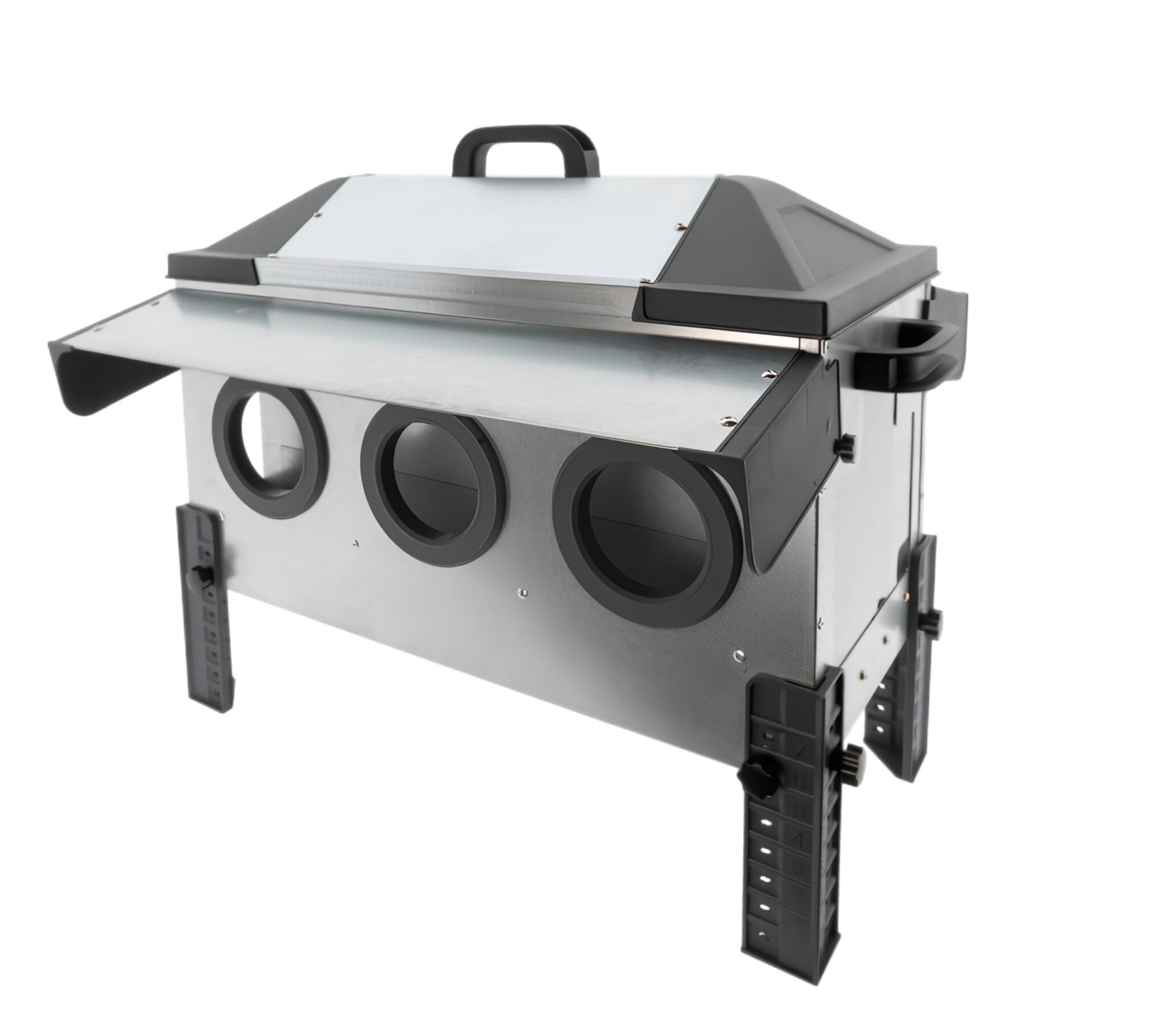 Comedero Para Gallinas Robust® | Tolva Antidesperdicio De Acero Galvanizado Para Exterior | Altura Regulable (18kg)_0