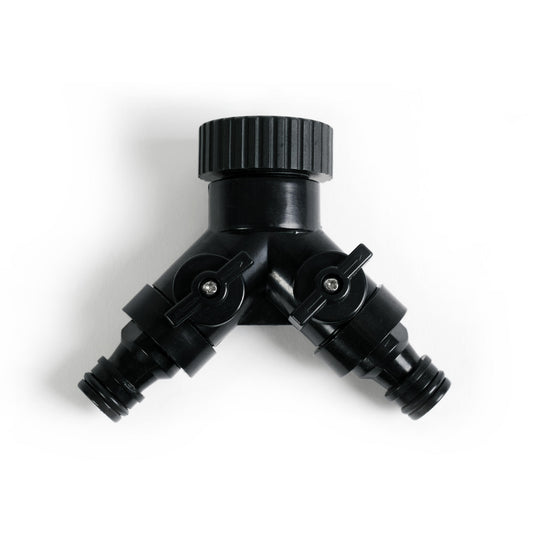 Conector De Dos Vías - Plástico, Negro, 10,50 X 9 X 4 Cm_0