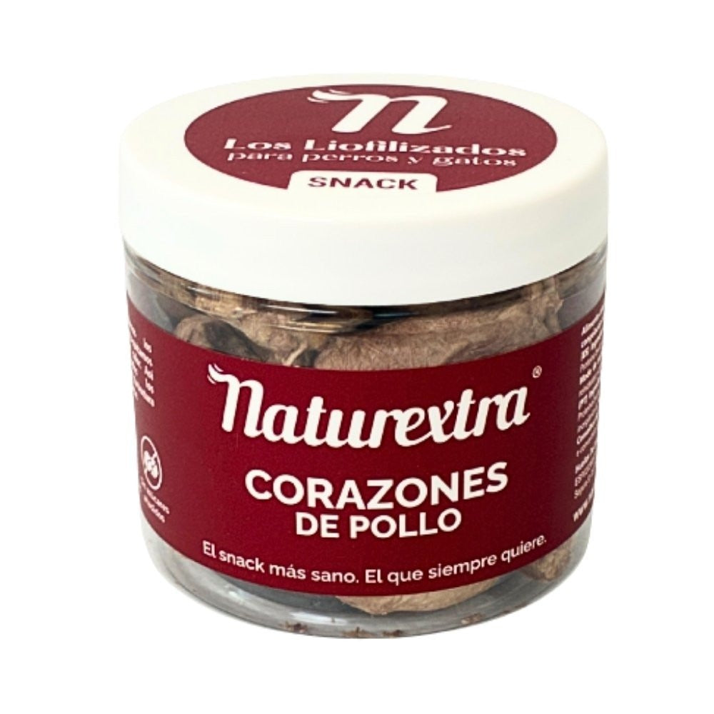 Corazones de pollo liofilizado 30g
