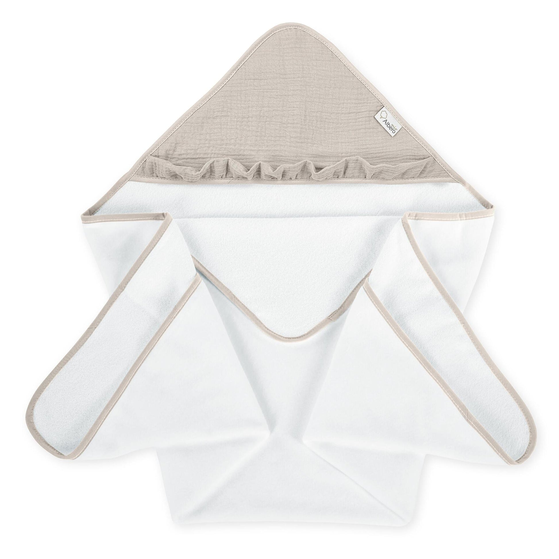 Cotton Color Maxicapa De Baño Para Bebés Albero Mio | Seca Y Abriga A Tu Bebé Con Suavidad Después Del Baño_0