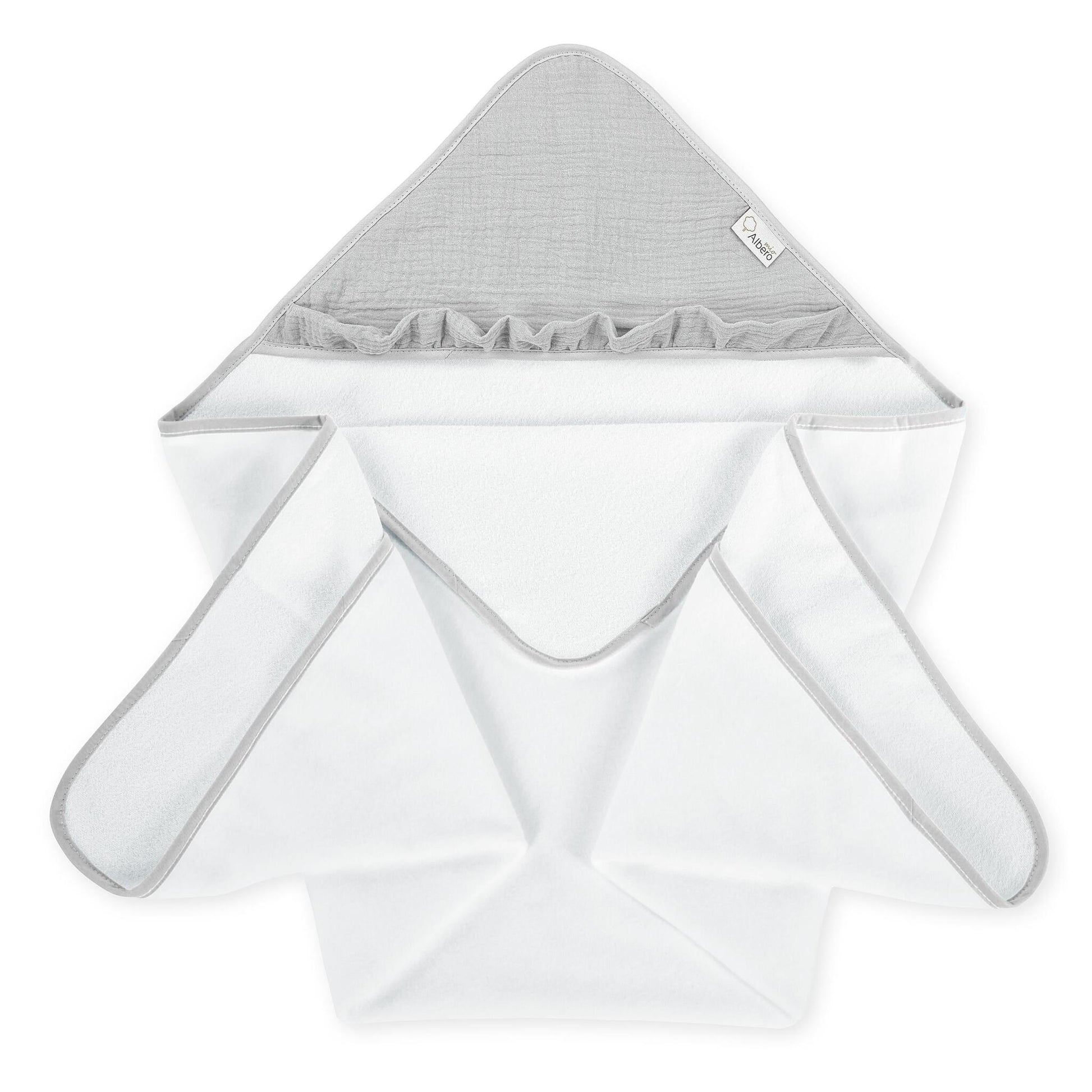 Cotton Color Maxicapa De Baño Para Bebés Albero Mio | Seca Y Abriga A Tu Bebé Con Suavidad Después Del Baño_3