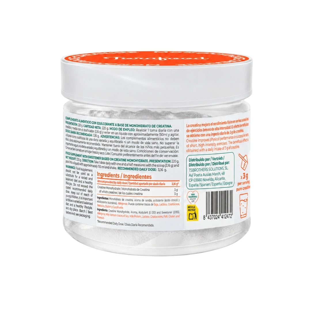 Creatina Monohydrate sabor Sandia Torafood 220 g