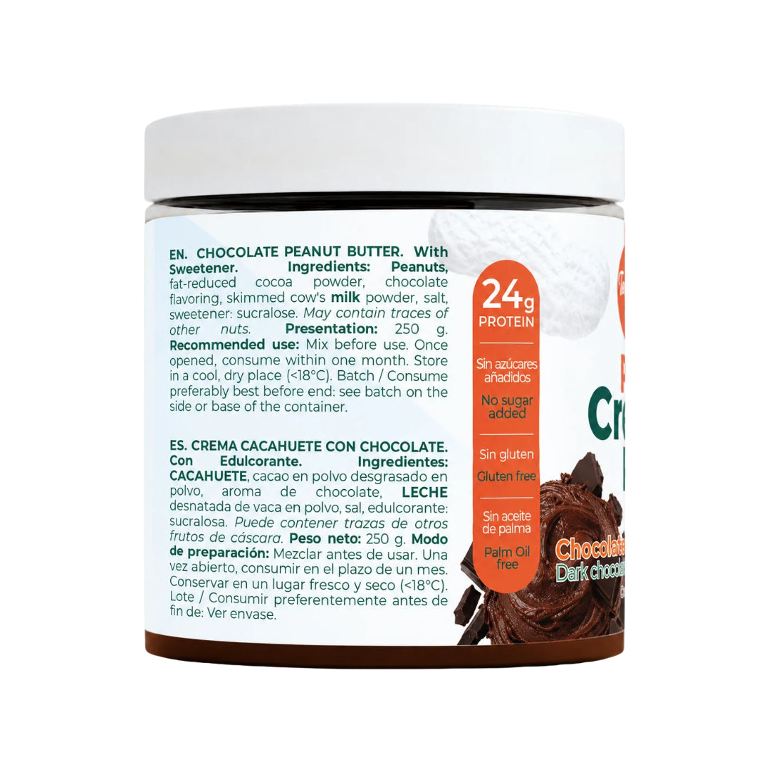 Crema de Cacahuete Tostado con Chocolate Negro Torafood 250 g