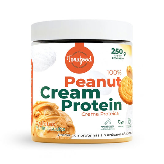 Crema de Cacahuete Tostado con Galleta Torafood 250 g